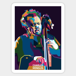 Abstract Geometric Charles Mingus in WPAP Sticker